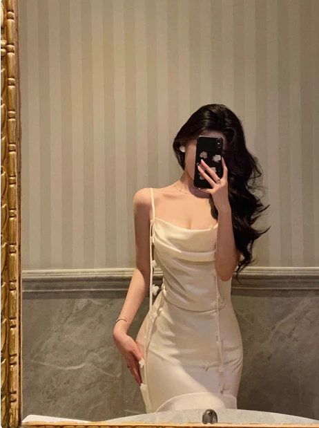 Classy Mermaid Straps Ivory 18th Birthday Dress Party Gown 21st Birthday Outfits Birthday Dress Ideas For Women DP594 - Deanwangkt