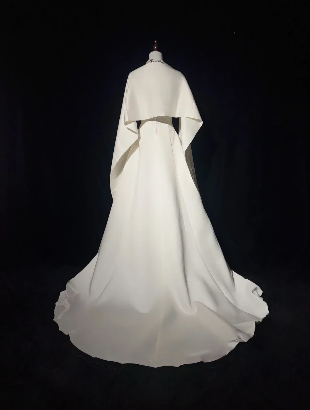 Retro Wedding Dress 1950s 1940s Ball Gown Strapless Satin Lace White Long Wedding Dresses Bridal Gowns Brides Gown DH550 - Deanwangkt