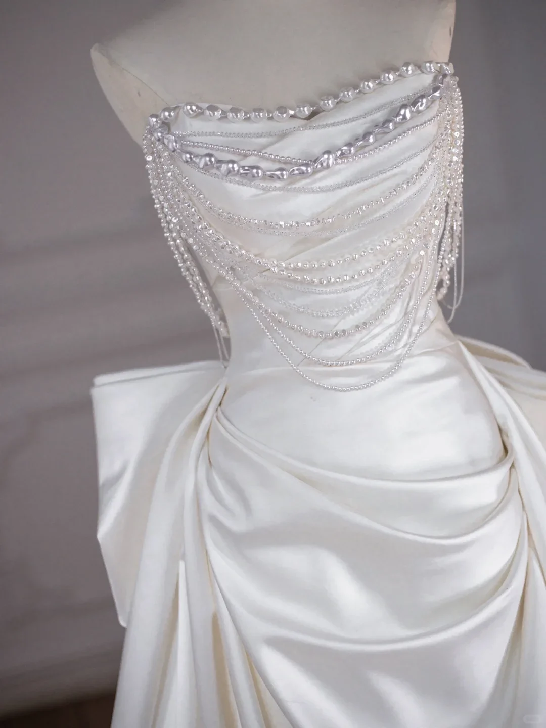 Classic Bridal Gown Sheath Sweetheart Satin Long White Wedding Dresses Elegant Bridal Gowns DH749 - Deanwangkt