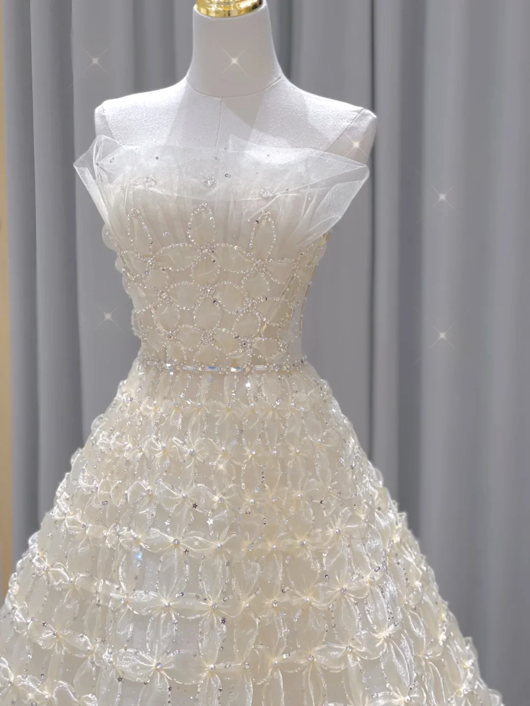 Timeless Ball Gown Strapless Long Wedding Dresses Brides Dress DP340 - Deanwangkt