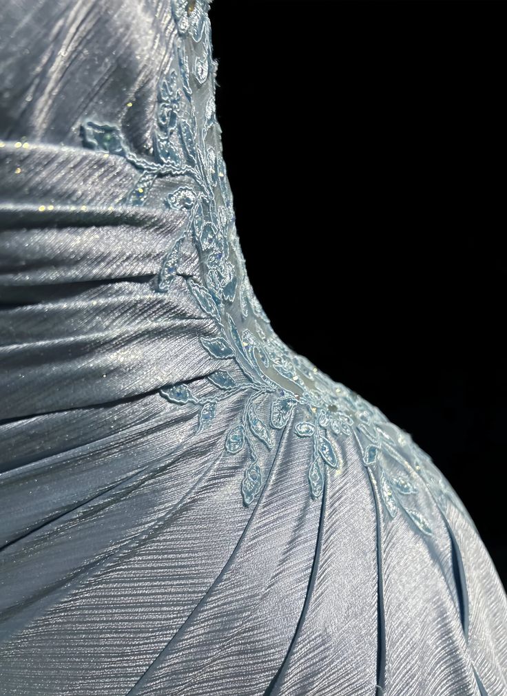 Classy Elegant Blue Spaghetti Strap Prom Gown Pleated Sweetheart Neckline Sexy Backless Prom Dress DP479 - Deanwangkt