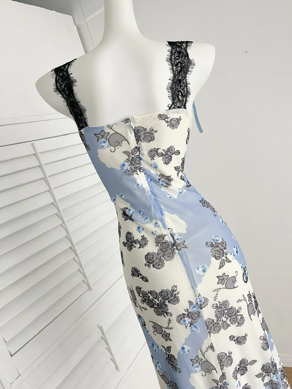 Sexy Sheath Straps Floral Summer Dress Holiday Party Birthday Outfits For Women DP0140 - Deanwangkt