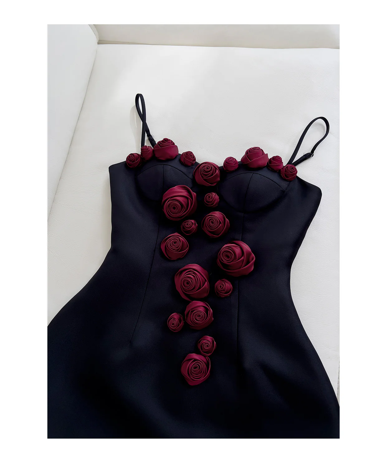 Pretty Ball Gown Spaghetti Straps Little Black Dress Formal Homecoming Dresses Middle School Short 21st Birthday Outfits Graduation Dress Mini Cocktail Dresses DH2305 - Deanwangkt