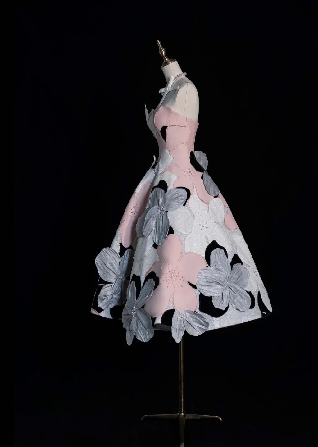 Fairy Chicken Heart A-Line Short Prom Dress with Appliqué, Pink Birthday Dress DP3789 - Deanwangkt