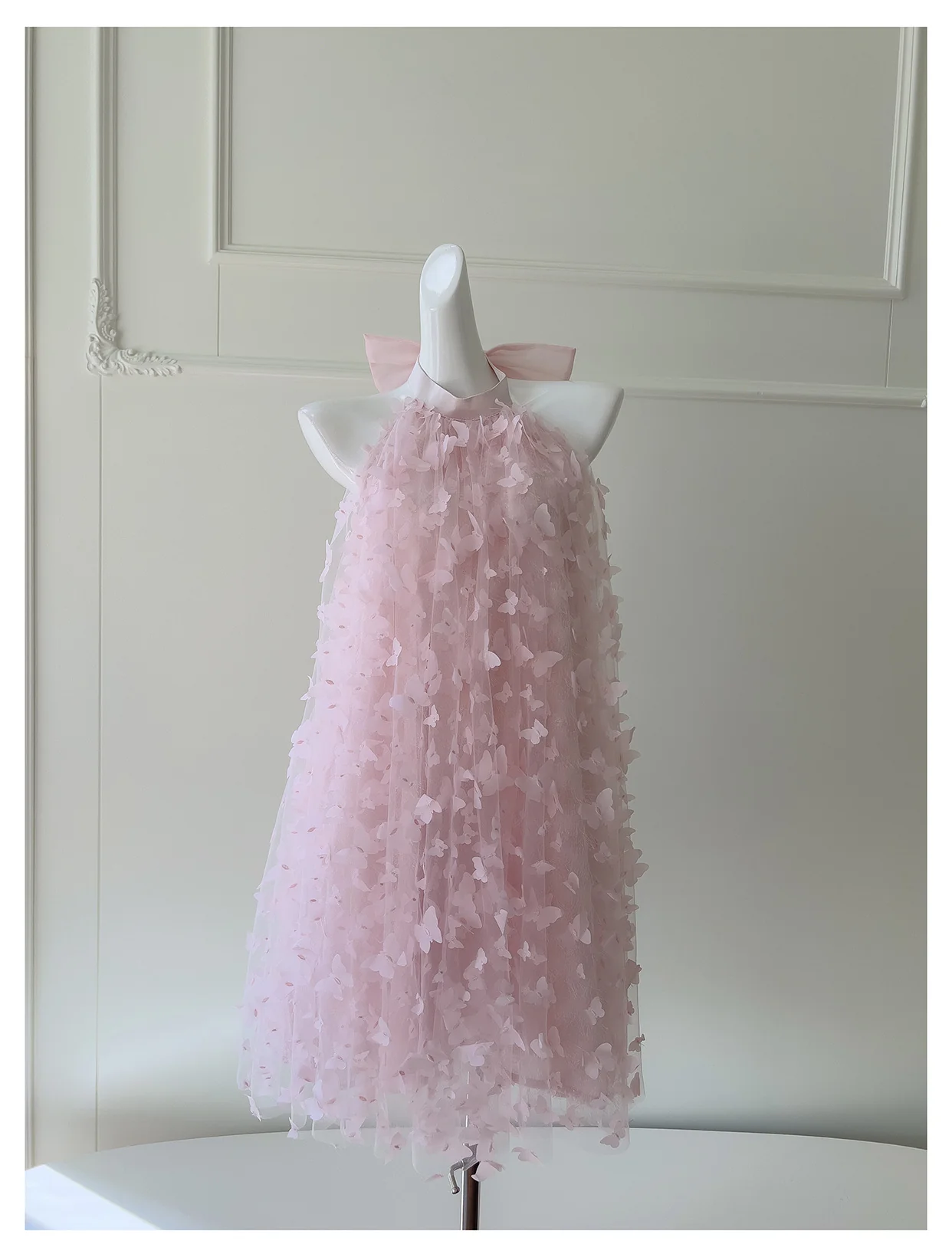 Pretty A Line High Neck Pink Lace Formal Homecoming Dresses Middle School Short 21st Birthday Outfits Graduation Dress Mini Cocktail Dresses DH2307 - Deanwangkt