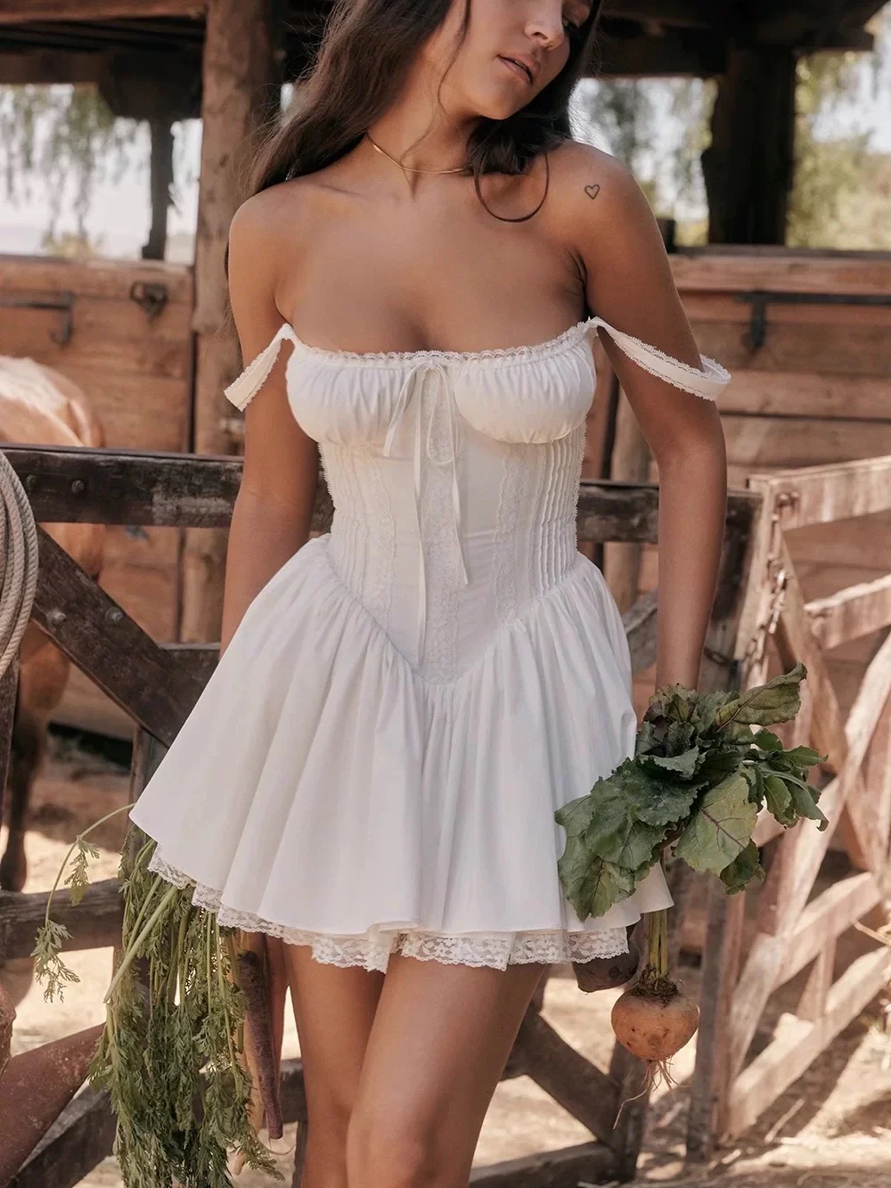 Cute A line Square Neck White Short Homecoming Dress Summer Middle School Formal Hoco Dresses Cocktail Dress Birthday Outfits W981 - Deanwangkt