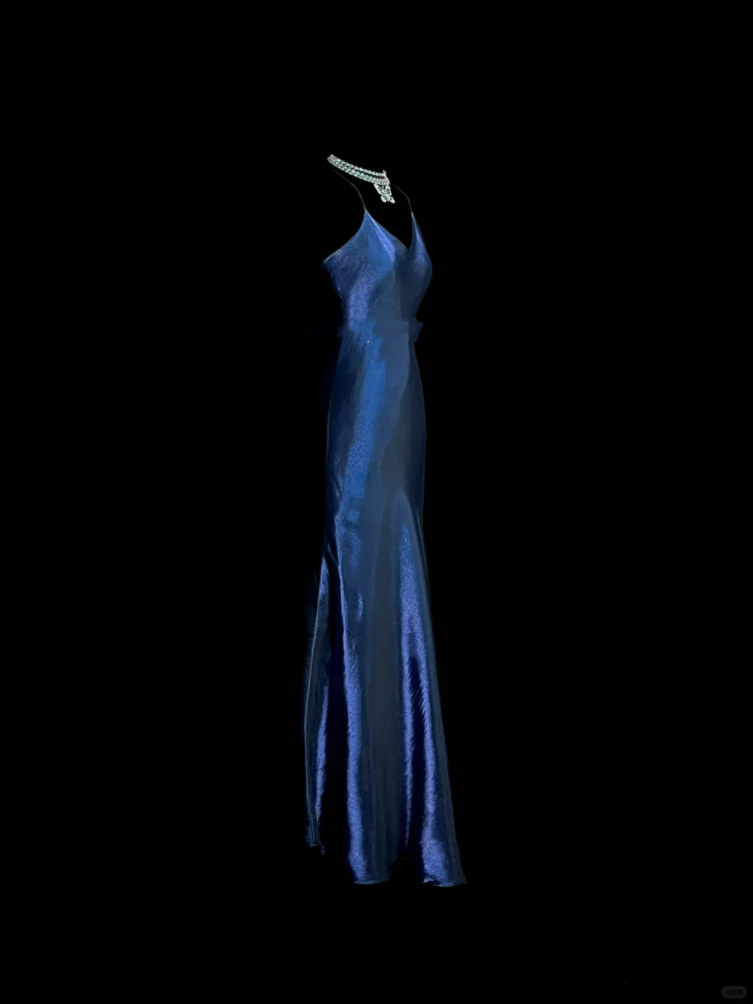 Vintage Mermaid Spaghetti Straps Navy Blue Long Evening Party Gowns Evening Formal Dresses Evening Dress DP2028 - Deanwangkt