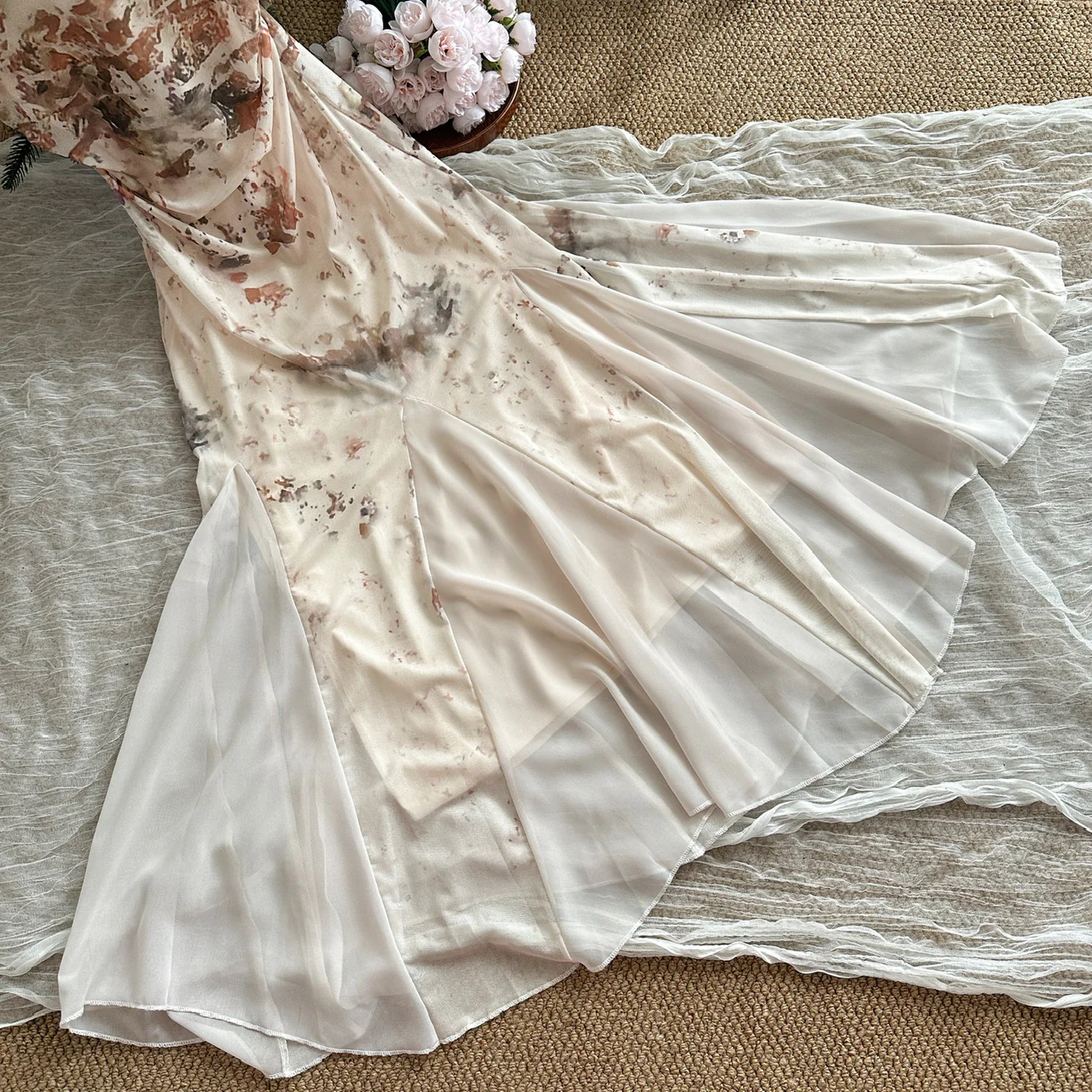 Sweet Mermaid 2 Piece Long Women Summer Holiday Holiday Dresses DP0022 - Deanwangkt