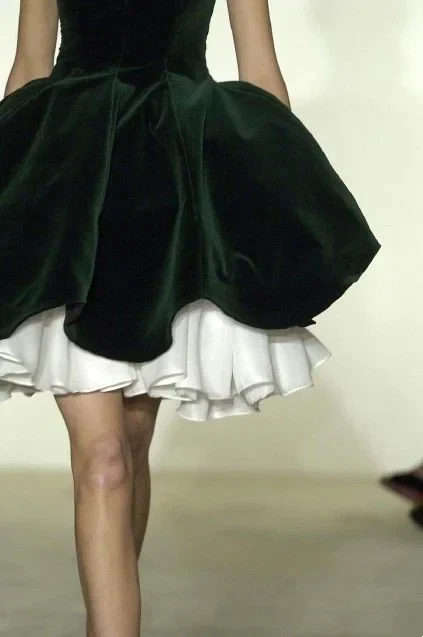 Cute Ball Gown Square Dark Green Velvet Short Mini Formal 8th Grade Homecoming Dresses Middle School Cocktail Dress Hoco Outfits DH2559 - Deanwangkt