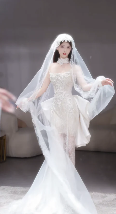 Timeless Strapless Mermaid Long Wedding Dresses Lace White Bridal Gowns Sleeveless Bridal Dresses DP3814 - Deanwangkt