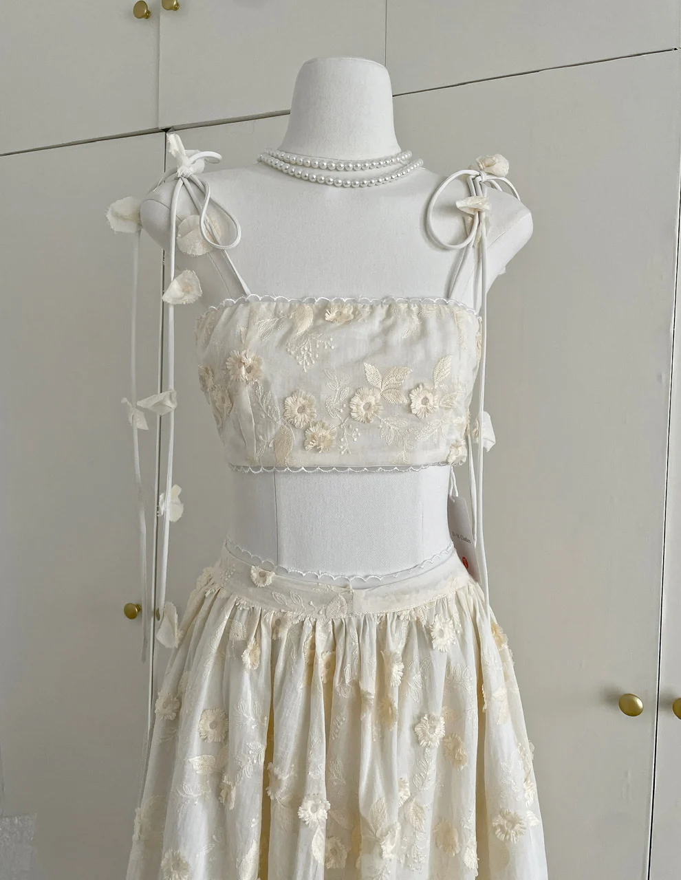 Sexy A line Spaghetti Straps 2 Pieces Summer Dress Holiday Dresses Party Birthday Outfits For Women DP0124 - Deanwangkt