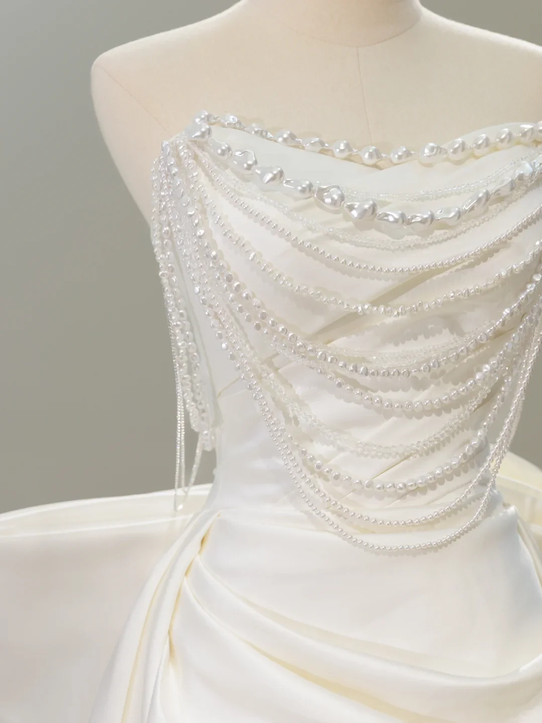 Timeless Bridal Dress Mermaid Sweetheart Satin White Long Wedding Dress Boho Wedding Dresses Modest Wedding Gowns DH2066 - Deanwangkt