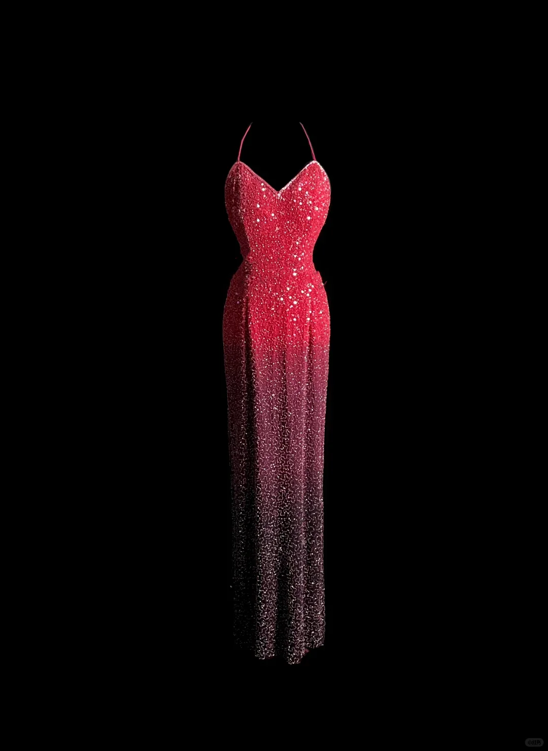 Vintage Mermaid Halter Sequin Pink Backless Long Prom Dress Party Dress Graduation Dresses DP2044 - Deanwangkt