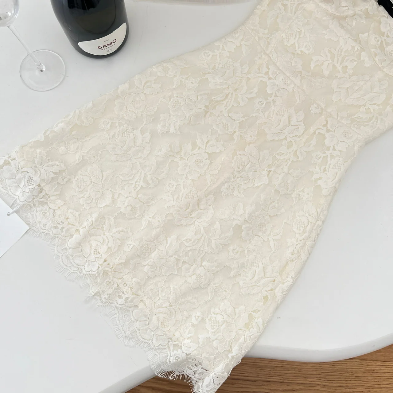 Cute Sheath Halter Neckline Short Lace Summer Dress Holiday Party Outfits For Women DP0123 - Deanwangkt