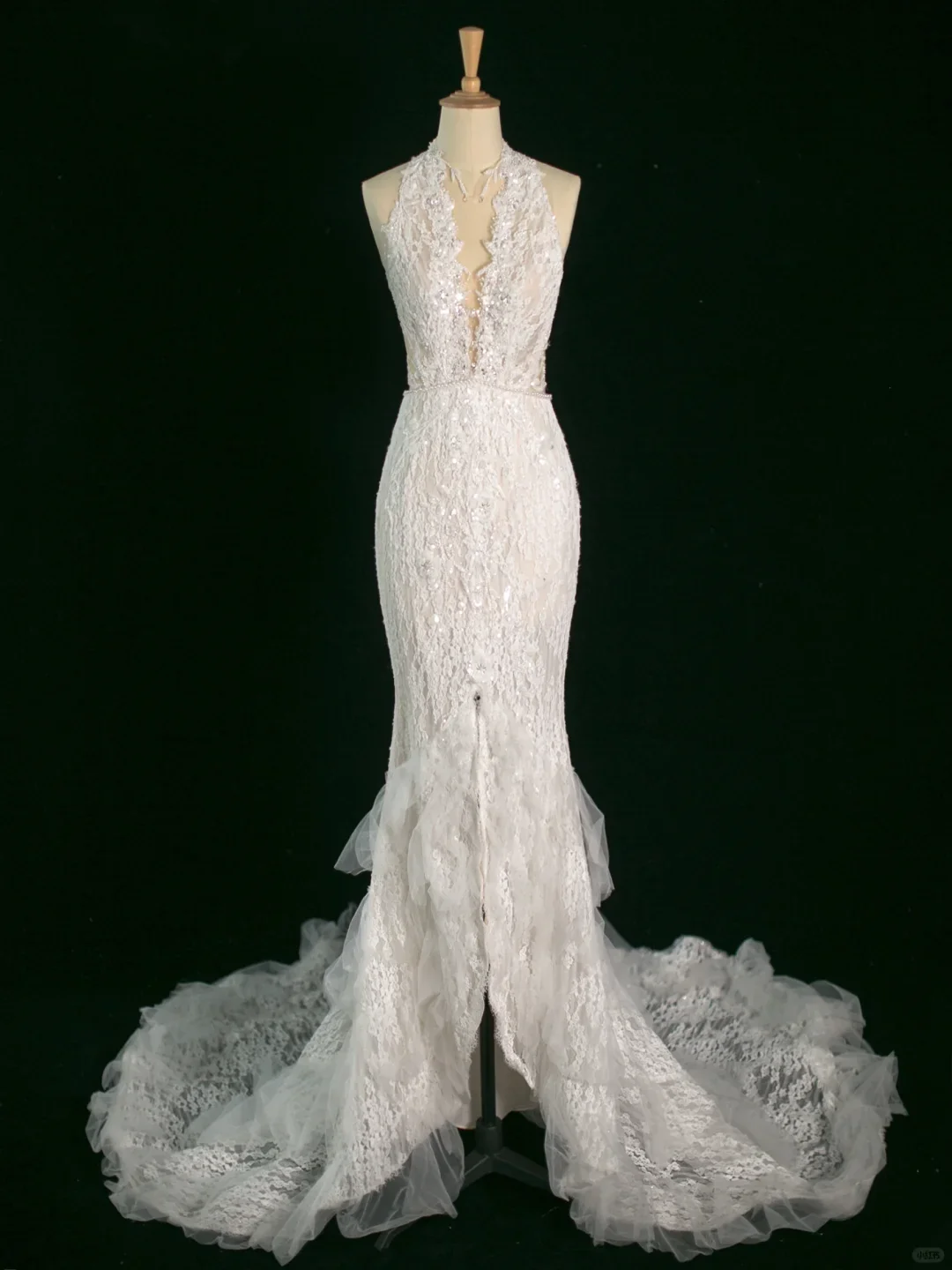 Pretty Wedding Dress Mermaid V Neck Sleeveless Lace Long Vintage Wedding Dresses Bridal Gowns Brides Gown DH391 - Deanwangkt