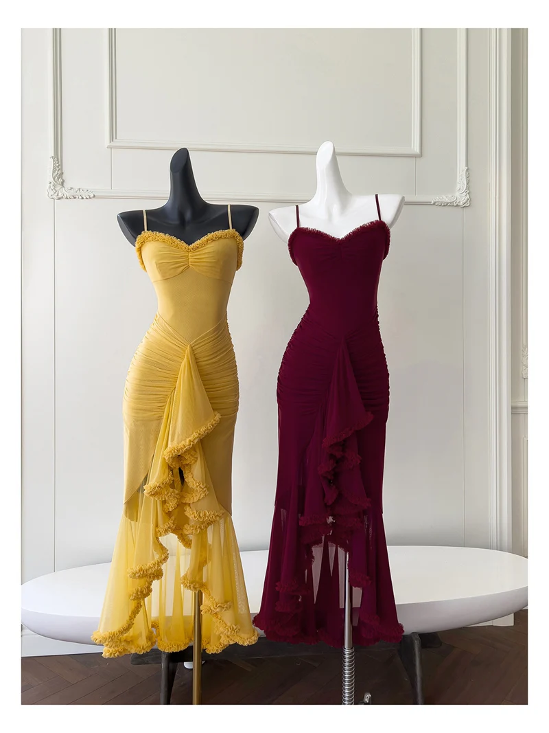 Elegant High Low Spaghetti Straps Sleeveless Long Evening Party Gowns Evening Formal Dresses Prom Dress DH90 - Deanwangkt