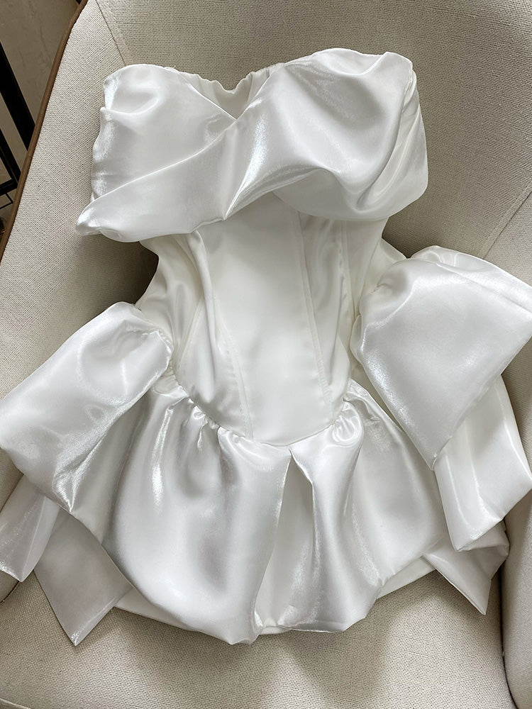 Cute A line White Short Homecoming Dress Summer Hoco Dresses Cocktail Dress For Senior Teens DP1765 - Deanwangkt