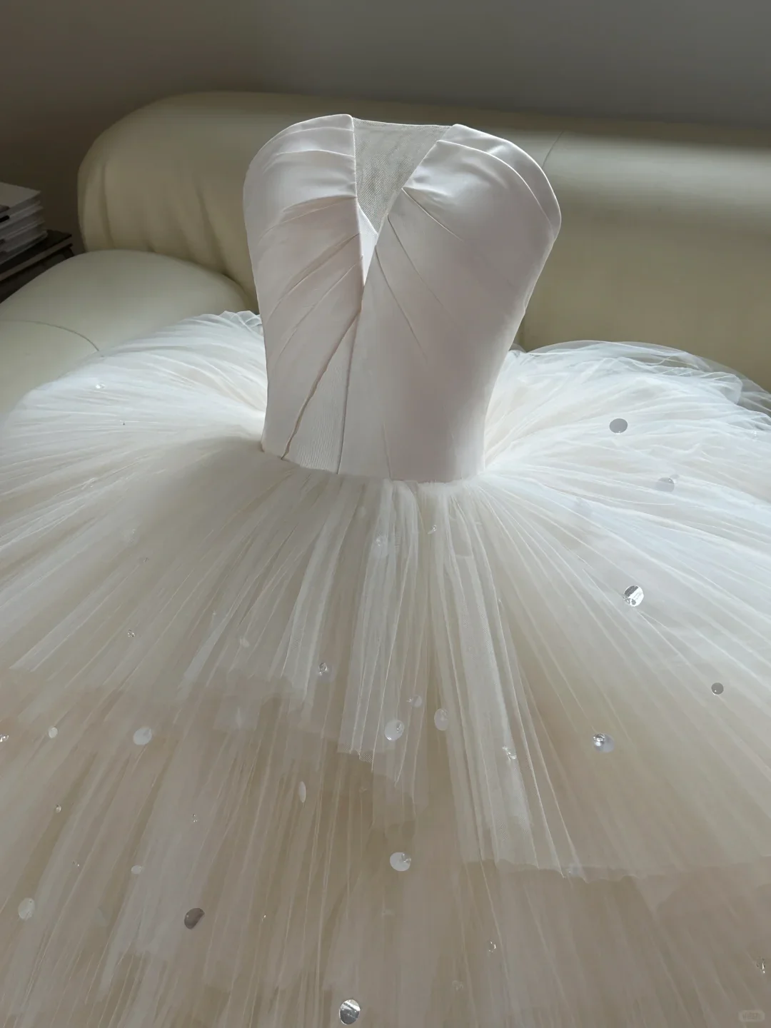 Dreamy Wedding Gown Bridal Dress Ball Gown Strapless Tulle Wedding Dress Long Sleeves Wedding Dresses Modest Wedding Gowns DH2049 - Deanwangkt