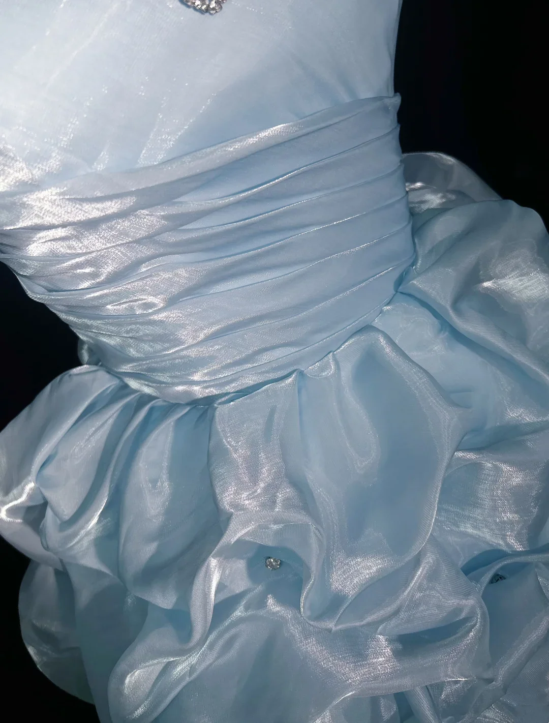 Cute Ball Gown Sweetheart Light Sky Blue Mini Short Formal Homecoming Dresses Party Short Prom Dress Hoco Dresses DH2682 - Deanwangkt