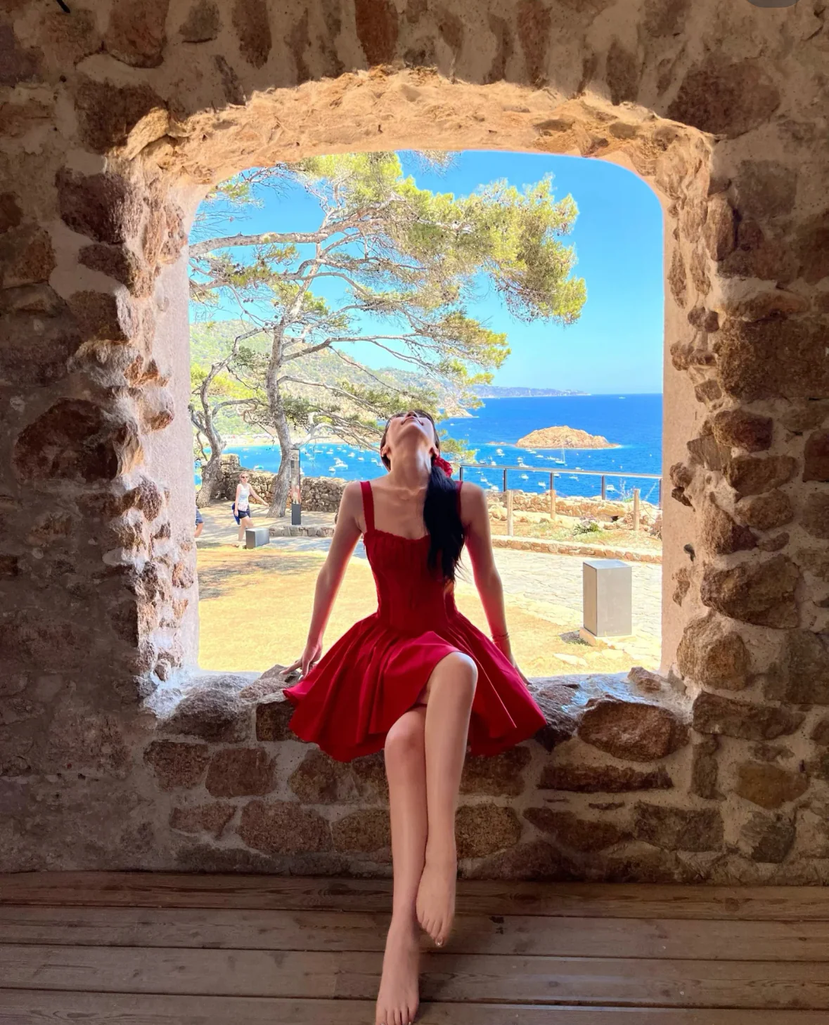 Simple A line Square Neck Red Short Homecoming Dress Summer Hoco Dresses Mini Cocktail Dress DH2469 - Deanwangkt