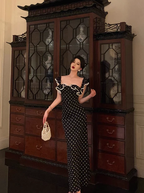 Pretty Sheath Square Neckline Black 18th Birthday Dress Long Party Birthday Outfits For Women For Women DP0183 - Deanwangkt