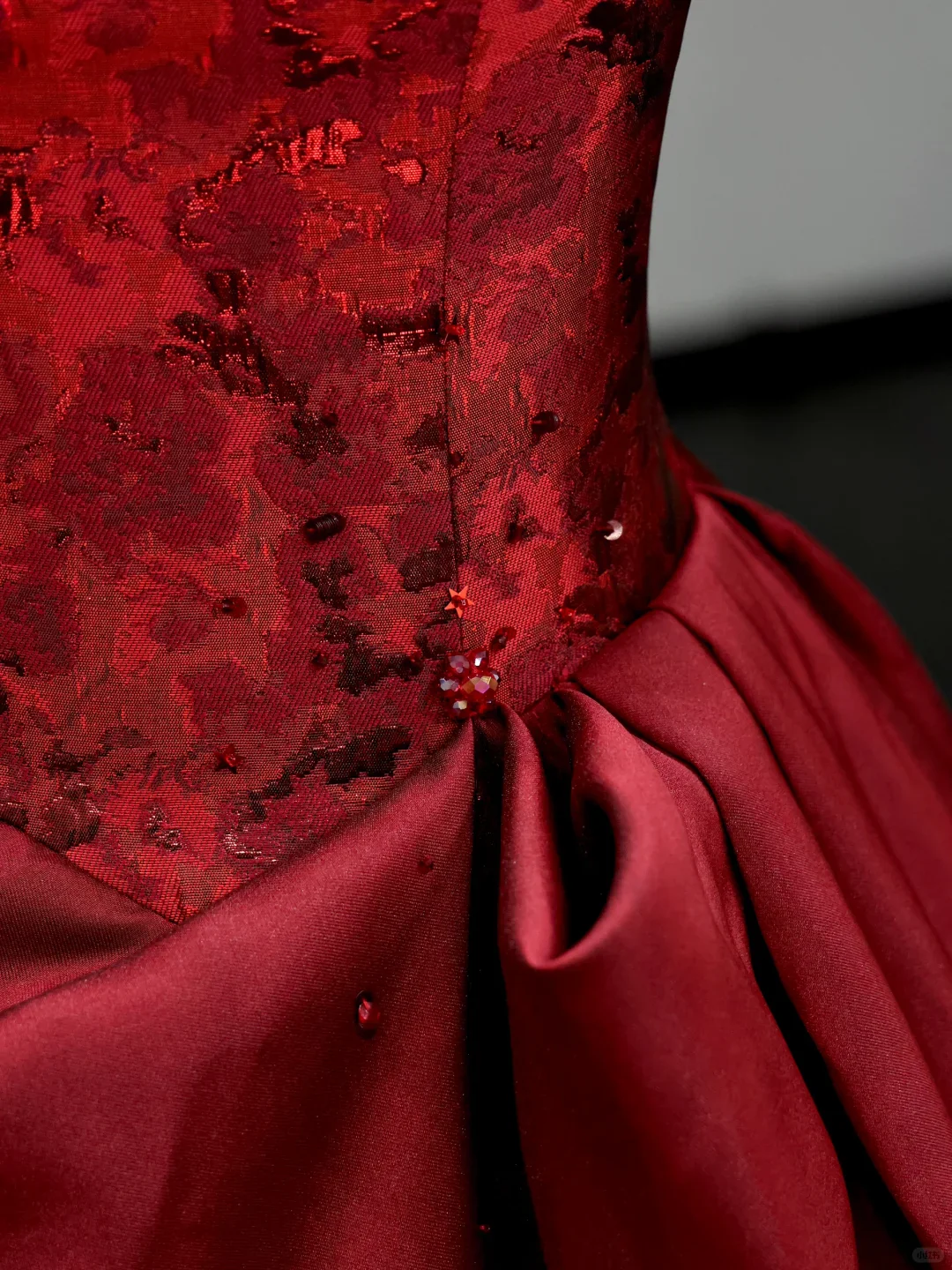 Gorgeous Ball Gown Off The Shoulder Burgundy Satin Long Prom Dresses Graduation Dresses DP716 - Deanwangkt