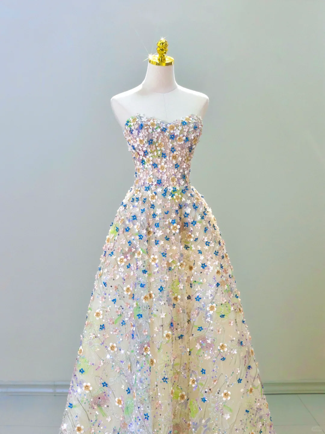 Princess Bridal Dress A Line Sweetheart Lace Wedding Dress With Flowers Wedding Dresses Modest Wedding Gowns DH1615 - Deanwangkt