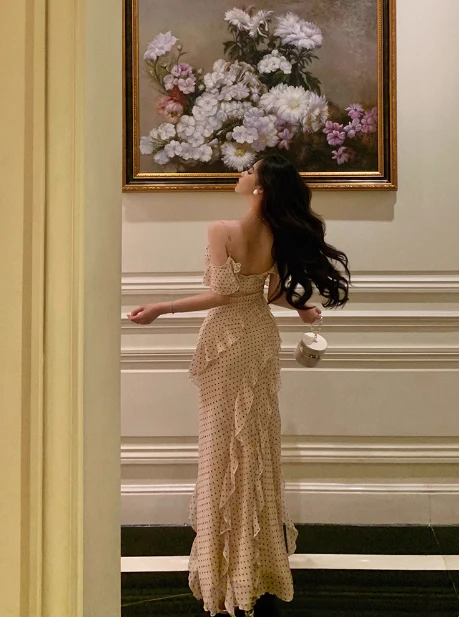 Elegant Mermaid Spaghetti Straps 18th Birthday Dress Party Gown Birthday Outfits Birthday Dress Ideas For Women DP597 - Deanwangkt