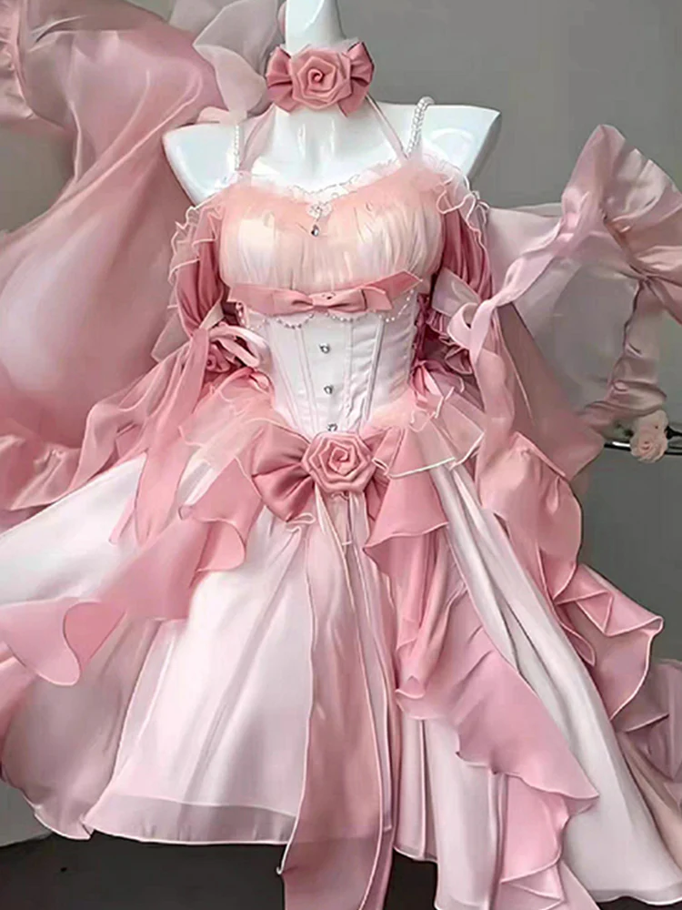 Sexy Ball Gown Off The Shoulder Short Sleeves 16th Birthday Dress Lolita Dress Birthday Outfits DP0216 - Deanwangkt