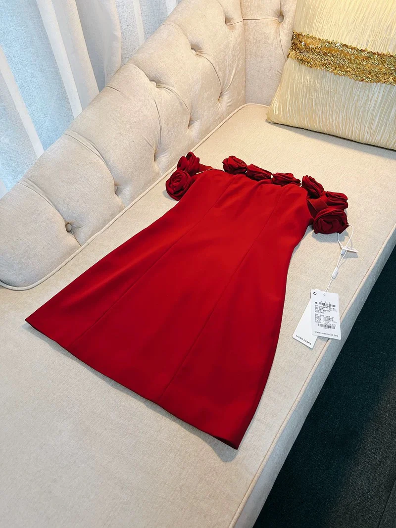 Trendy Sheath Off The Shoulder Red Formal Short 8th Grade Homecoming Dress Summer Middle School Hoco Dresses Cocktail Dress Birthday Outfits W959 - Deanwangkt