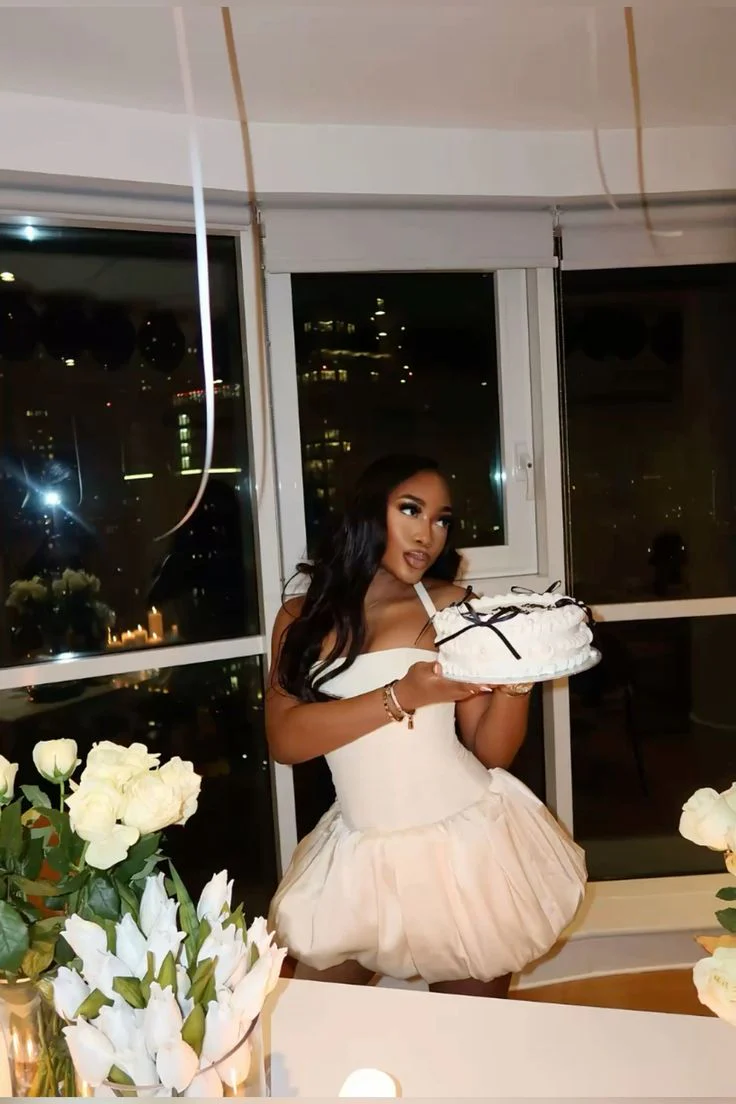 Cute A line Strapless Champagne Short Summer Birthday Dress Hoco Dress Birthday Outfit 18th Birthday Mini Party Dresses DP1033 - Deanwangkt