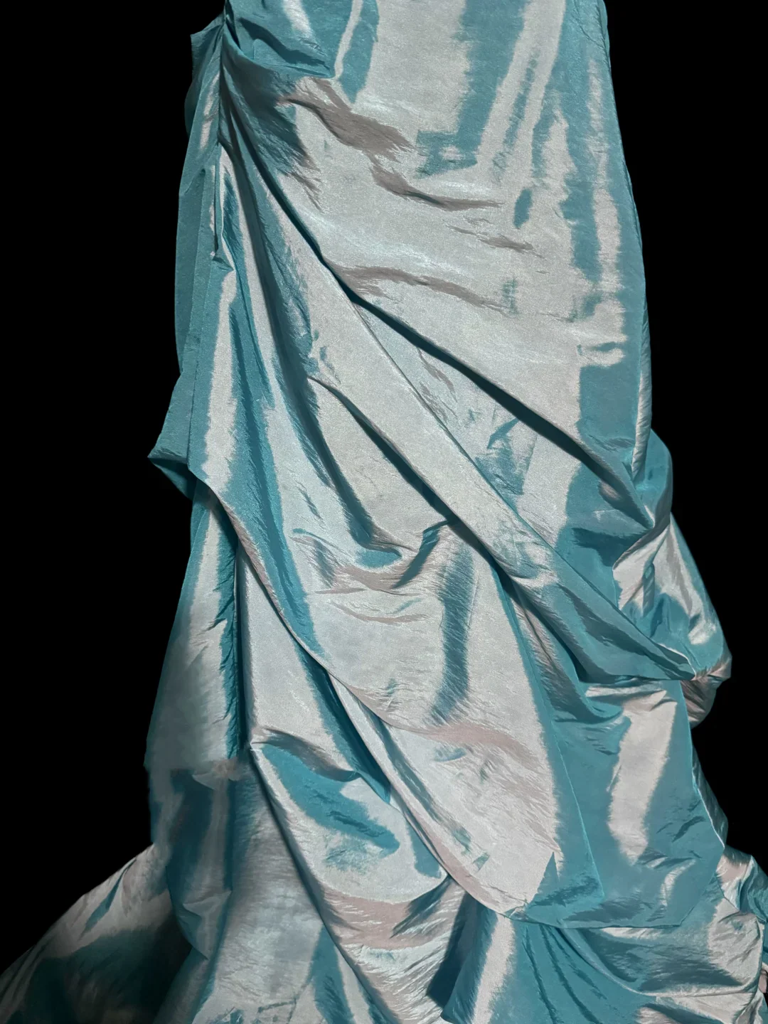 Pretty Ball Gown Sweetheart Blue Taffeta Long Quinceanera Dress Formal Gowns Vestido De 15 Anos Sweet 16 Dress W841 - Deanwangkt