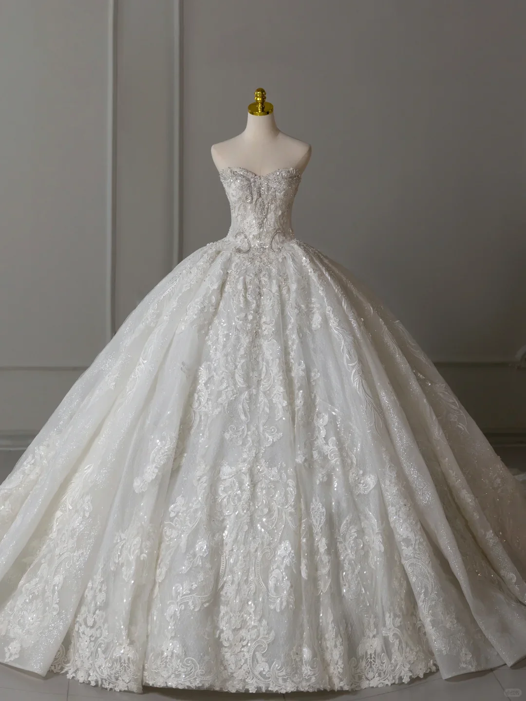 Timeless Bridal Dress Ball Gown Sweetheart Lace White Long Wedding Dress Long Wedding Dresses Modest Wedding Gowns DH2076 - Deanwangkt