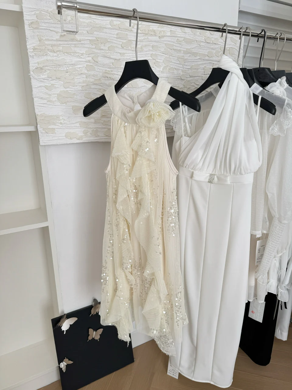 Sexy A line Jewel Neckline Sequin Short Summer Dress Holiday Party Outfits For Women DP0116 - Deanwangkt