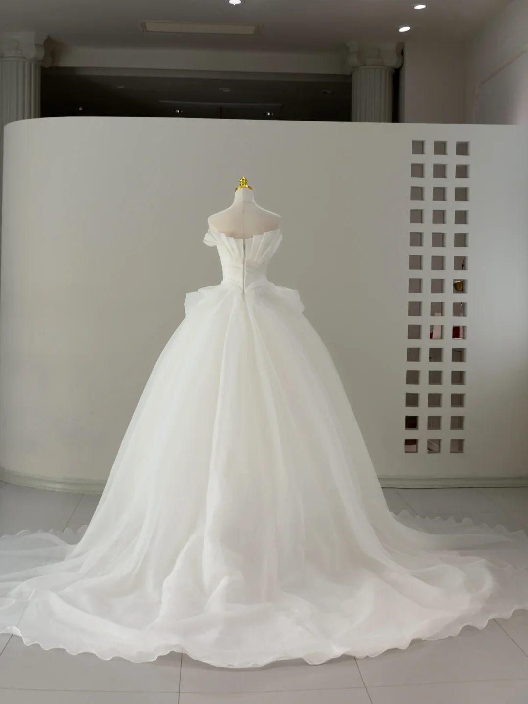 Timeless Bridal Dress Ball Gown Strapless Tulle Long Wedding Dress Boho Wedding Dresses Modest Wedding Gowns DH2057 - Deanwangkt