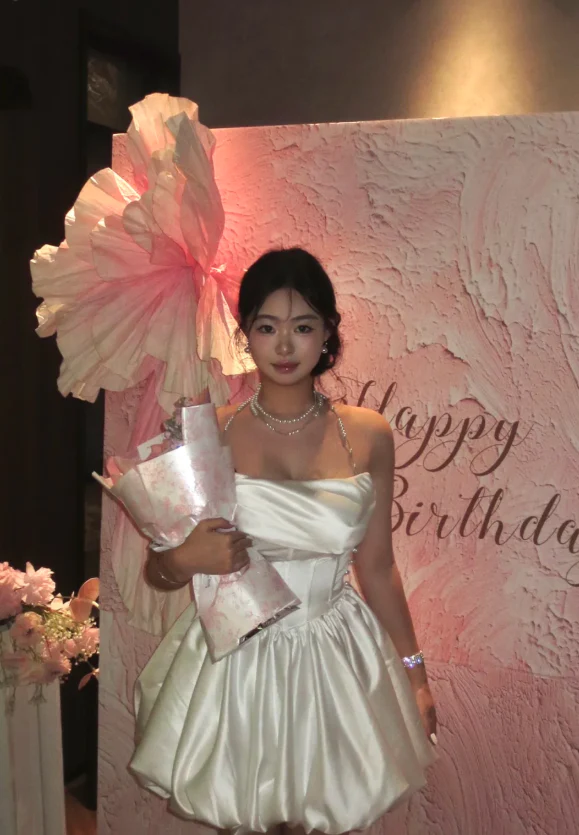 Cute A-Line Satin Birthday Dresses, White Homecoming Dresses DP3175 - Deanwangkt