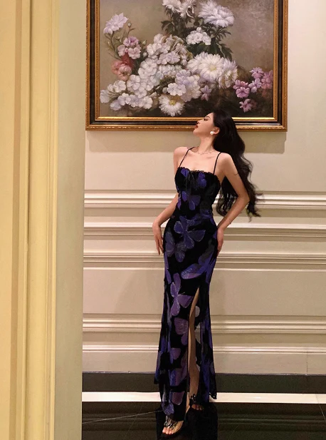 Classy Sheath Straps Blue 18th Birthday Dress Party Gown 21st Birthday Outfits Birthday Dress Ideas For Women DP589 - Deanwangkt