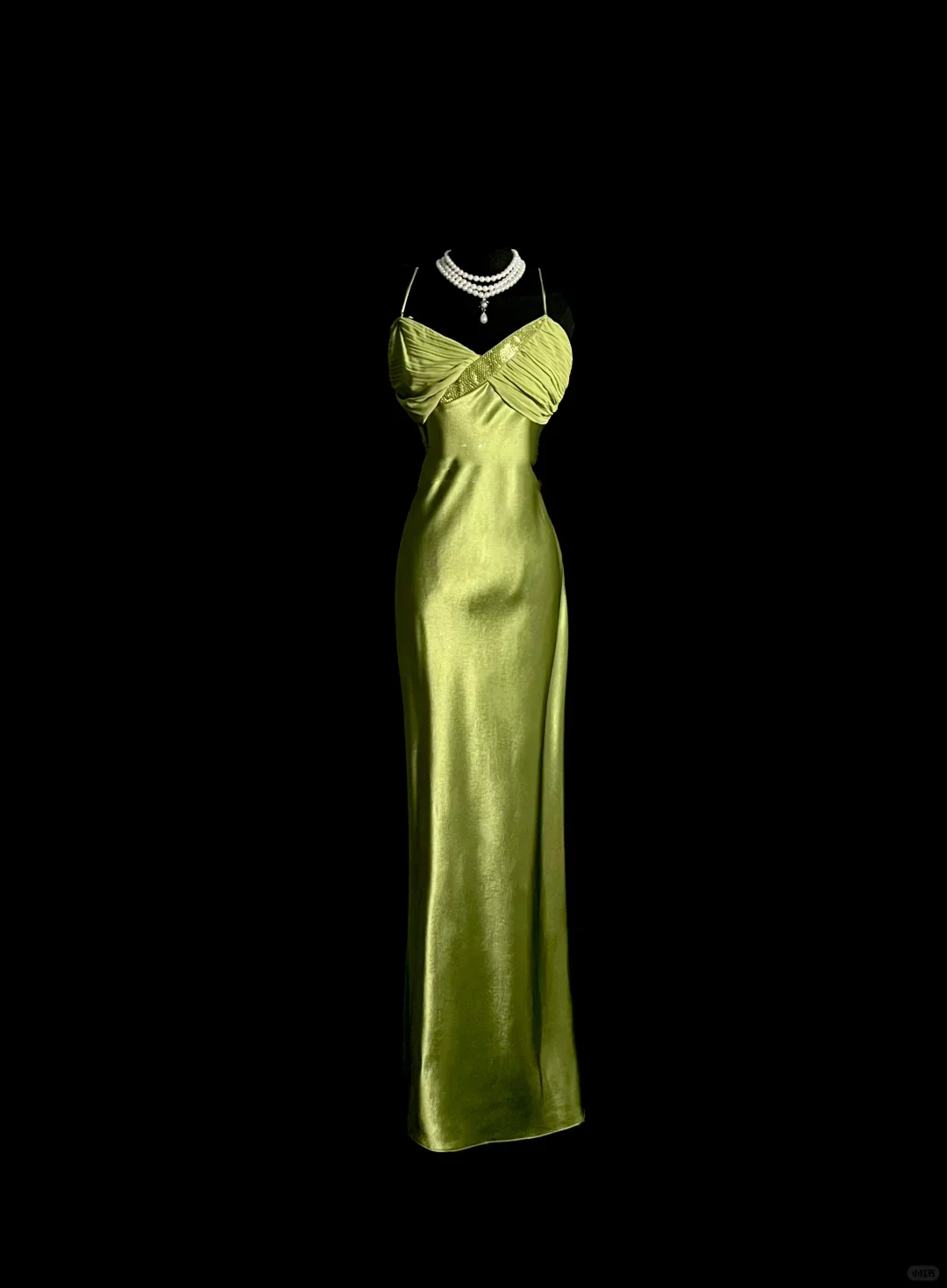 Vintage Sheath Spaghetti Straps Green Long Evening Party Gowns Formal Dresses Prom Dresses DP2040 - Deanwangkt