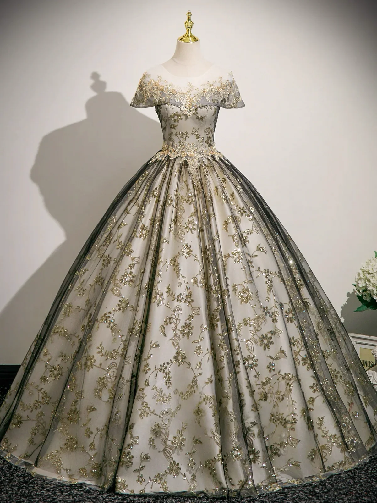 A-Line Lace Applique Long Prom Dress, Formal Evening Dress DP3156 - Deanwangkt