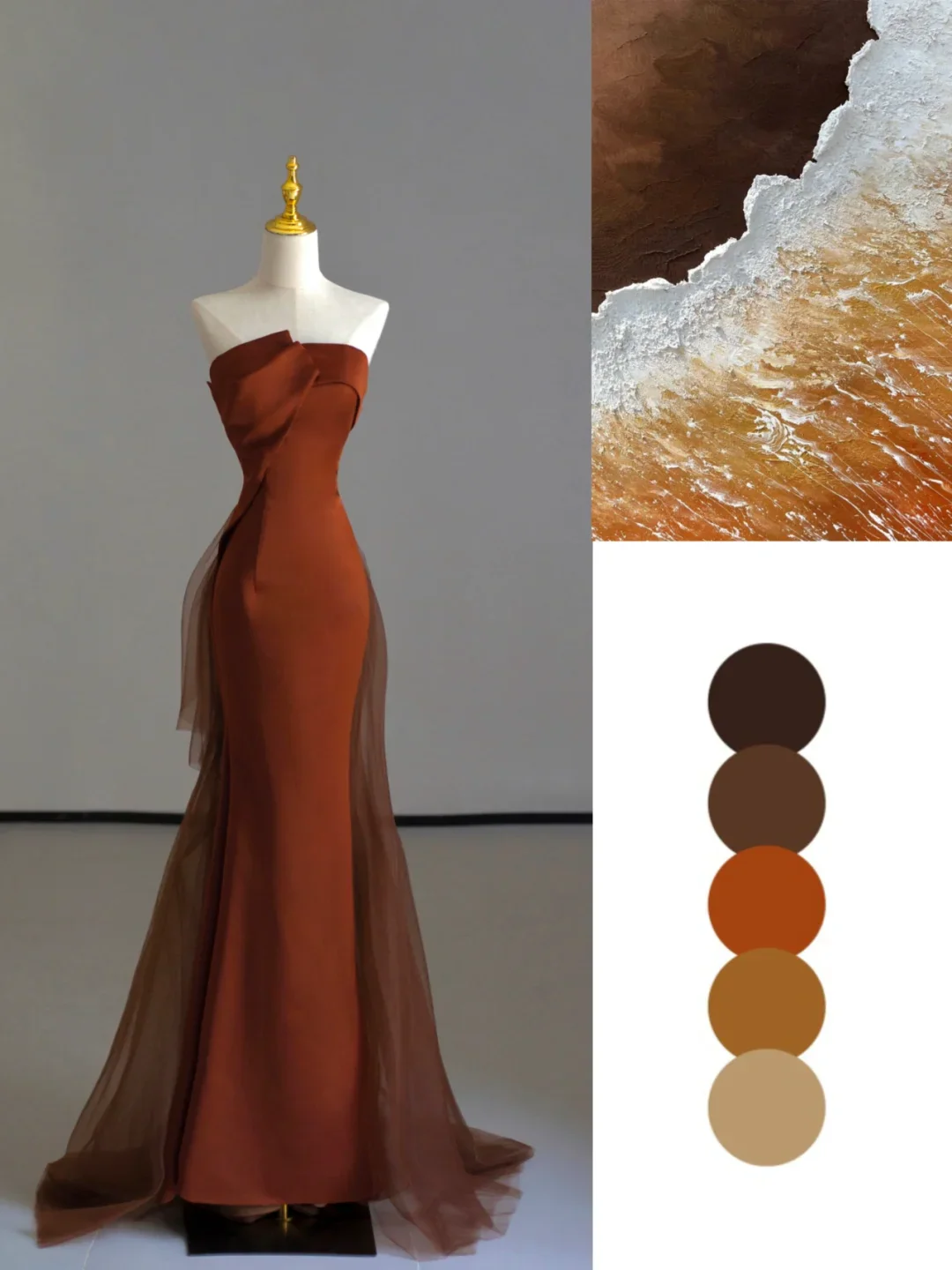 Gorgeous Mermaid Strapless Satin Sleeveless Long Prom Dresses Graduation Dresses DP524 - Deanwangkt