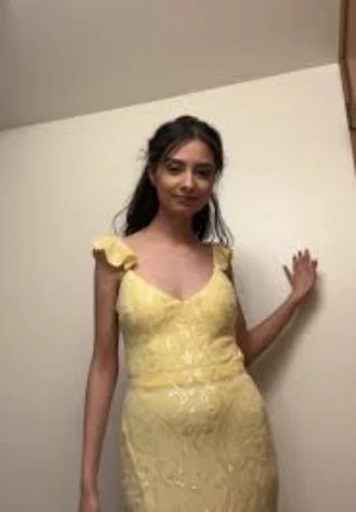 Pretty A line V Neck Yellow Sequin Formal Homecoming Dresses Short 21st Birthday Outfits Graduation Dress Mini Cocktail Dresses DH2270 - Deanwangkt