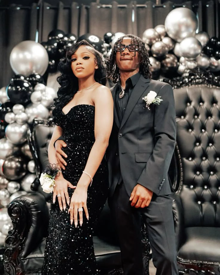 Vintage Mermaid Sweetheart Black Sequin Beads Long Prom Dresses Party Dress Black Girl Outfits Graduation Dresses W0390 - Deanwangkt