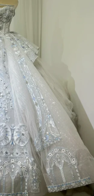 Timeless Strapless Ball Gown Tulle Wedding Dresses White Bridal Gowns DP3185 - Deanwangkt