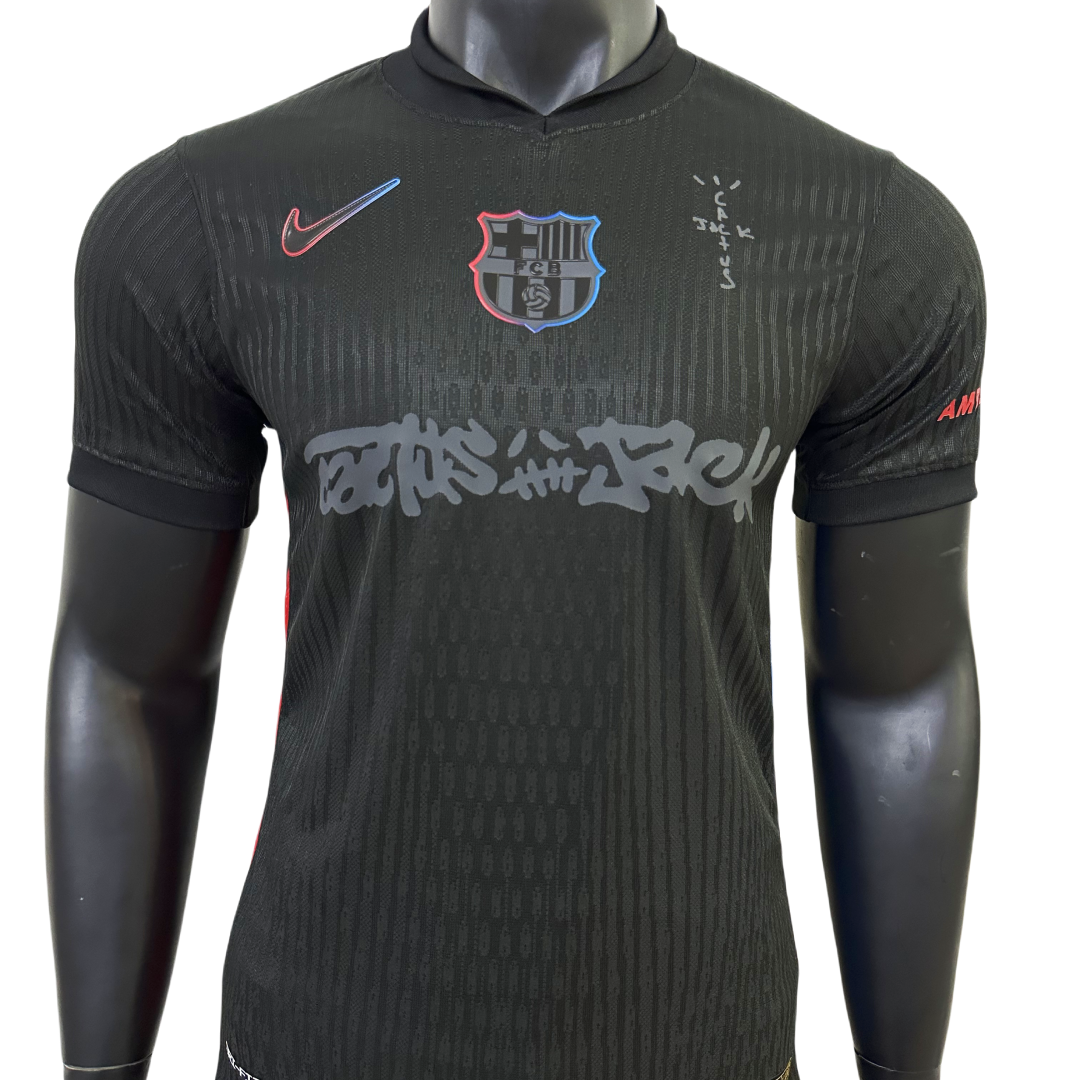 Player Version Barcelona x TRAVIS SCOTT Away El Clásico Jersey 2024/25