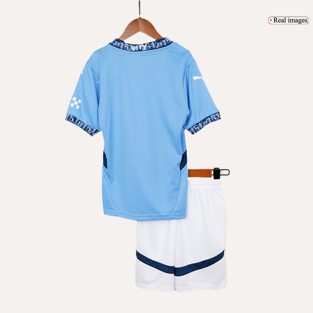 Kid's Manchester City Home Jersey+Shorts 2024/25
