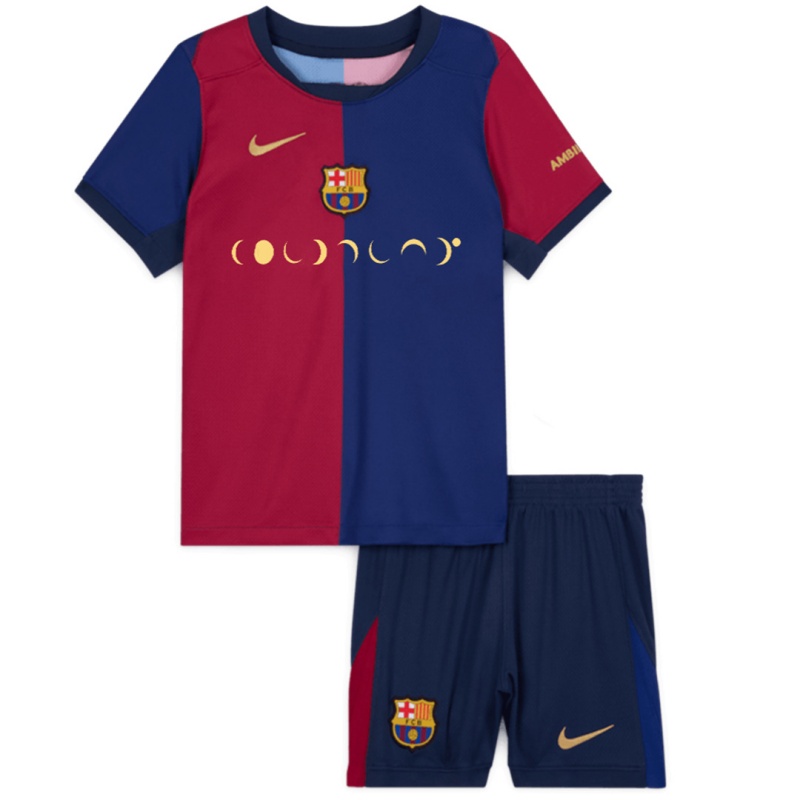 Kid's Barcelona x Coldplay Home Jersey Kit 2024/25