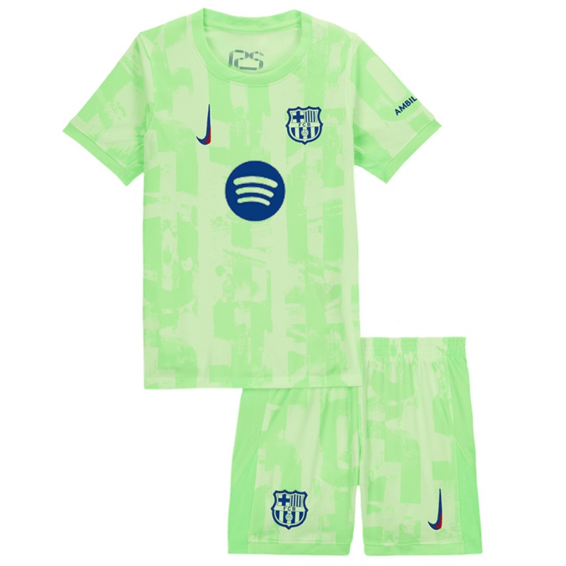 Kid's Barcelona Third Spotify Logo Without Text Kit 2024/25