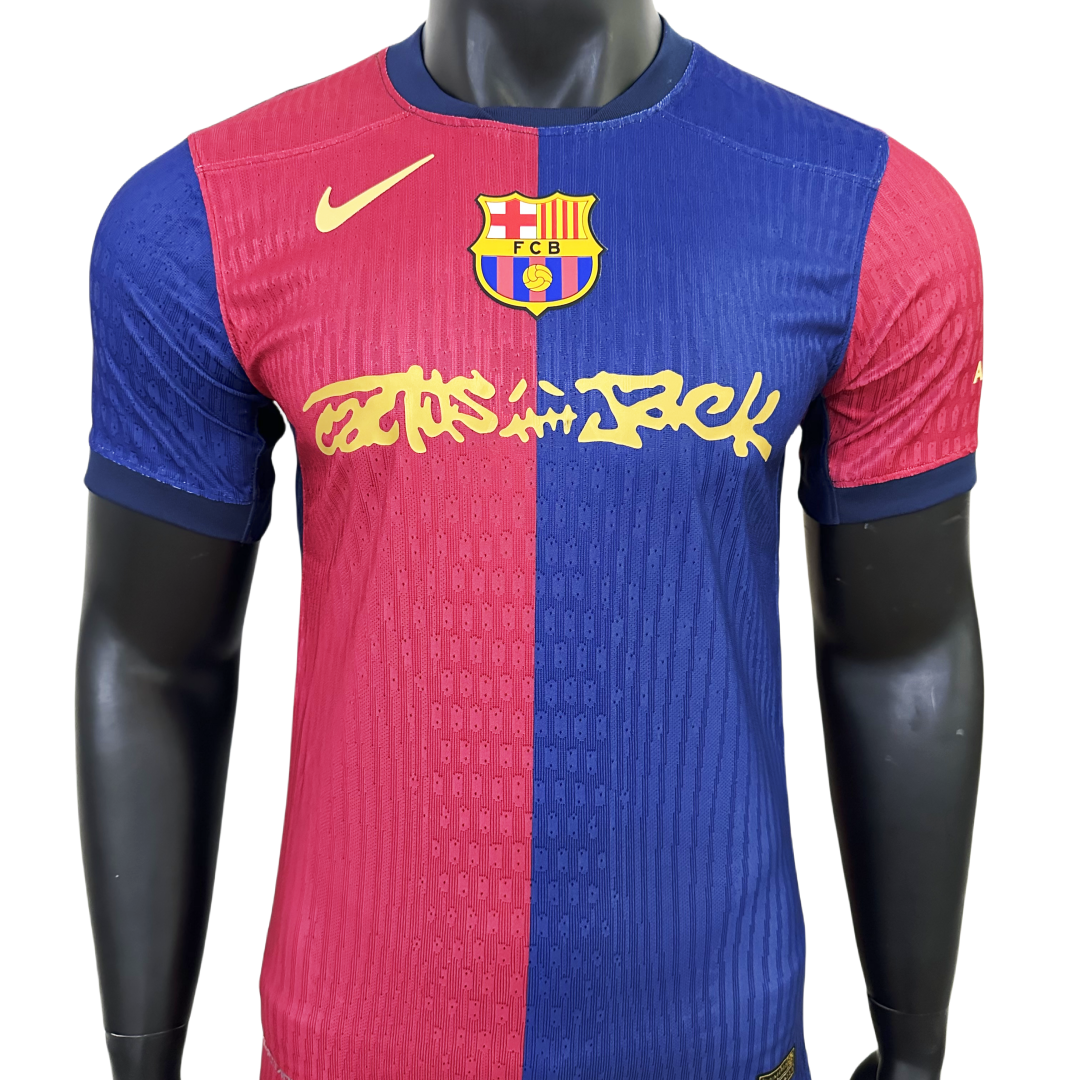 Player Version Barcelona x TRAVIS SCOTT Home El Clásico Jersey 2024/25