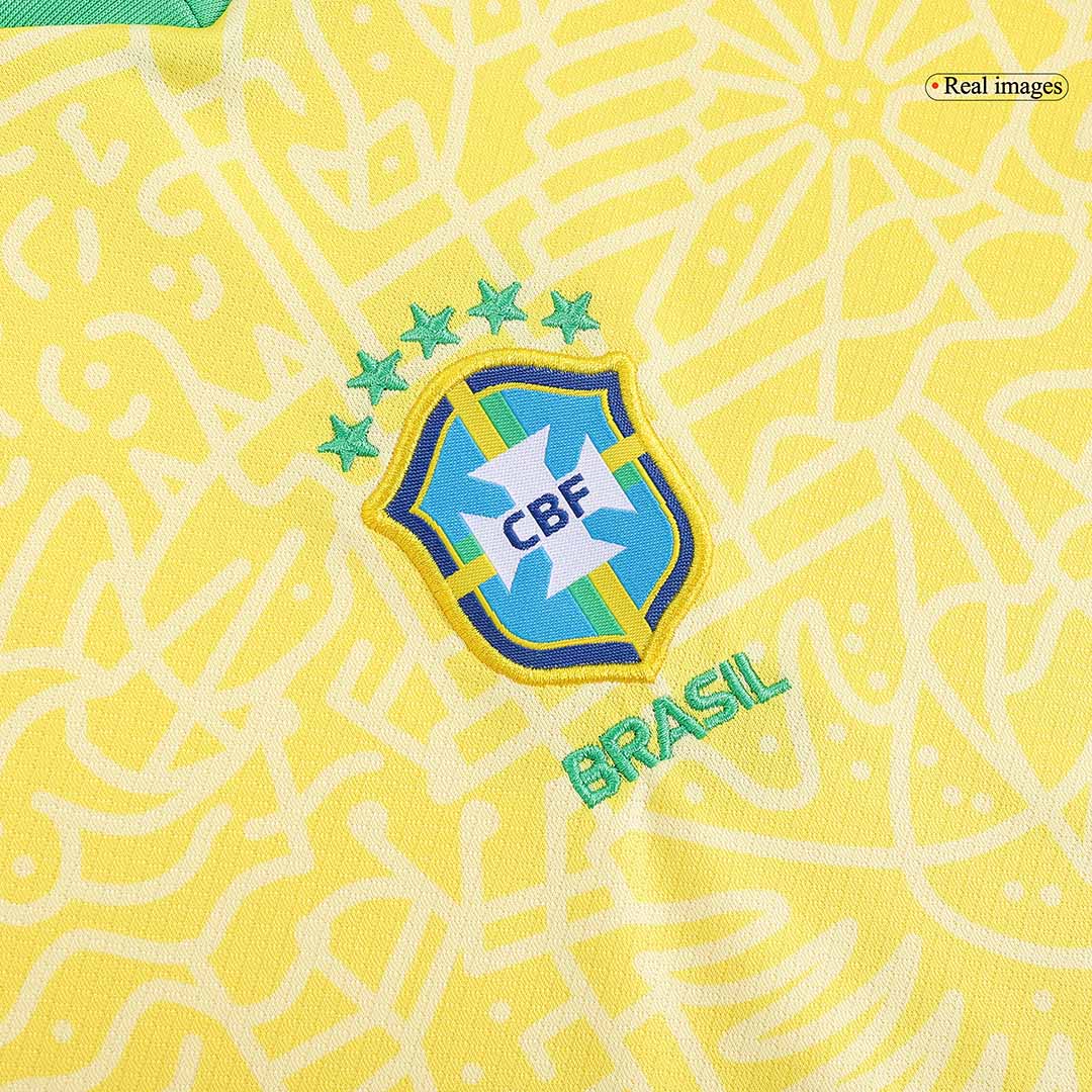 Kid's Brazil Home Jersey+Shorts Copa America 2024