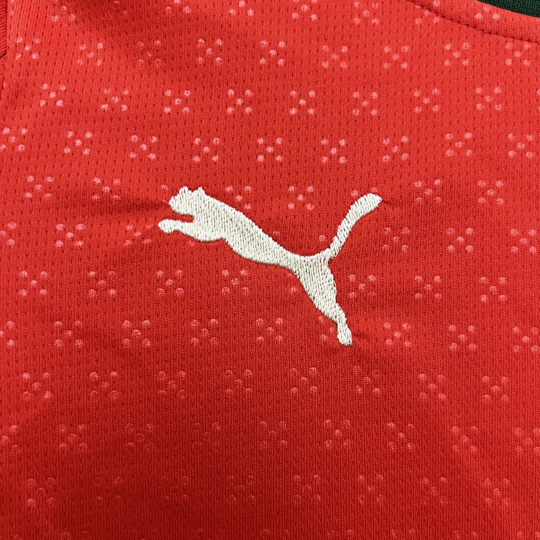 Kid's Portugal Home Long Sleeve Jersey+Shorts 2025